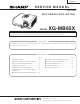 Sharp XG-MB65X Service Manual