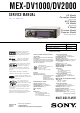 Sony MEX-DV1000 Service Manual