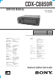 Sony CDX-C8850R Service Manual