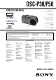 Sony DSC-P30 Service Manual