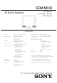 Sony SDM-M51D Service Manual