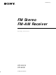 Sony STR-SE391 Operating Instructions Manual