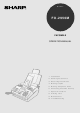 Sharp FO-2950M Operation Manual