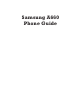 Samsung A660 Phone Manual