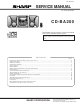 Sharp CD-BA200 Service Manual