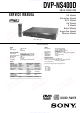 Sony DVP-NS400D Service Manual
