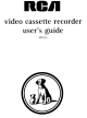RCA VR525 User Manual