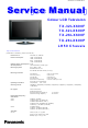 Panasonic TX-32LX600F Service Manual
