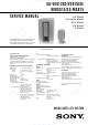 Sony SA-VE812ED Service Manual