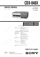 Sony CDX-848X Service Manual