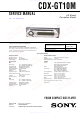 Sony CDX-GT10M Service Manual