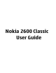 Nokia 2600 classic User Manual