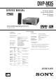 Sony DVP-M35 Service Manual