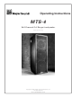 Meyer Sound MTS-4 Operating Instructions Manual