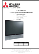 Mitsubishi Electric WD-52525 Part Replacement Instructions