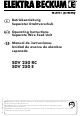 Elektra Beckum SDV 250 RC Operating Instructions Manual
