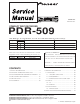 Pioneer PDR-509 Service Manual