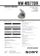 Sony NW-MS77DR Service Manual