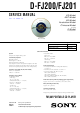Sony D-FJ200 Service Manual