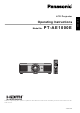 Panasonic PT-AE1000E Operating Instructions Manual