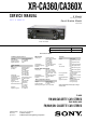 Sony XR-CA360 Service Manual