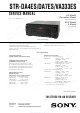 Sony STR-DA4ES Service Manual