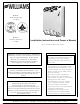 Williams 1773512 Installation Instructions And Owner's Manual