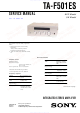 Sony TA-F501ES Service Manual