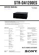 Sony STR-DA1200ES Service Manual