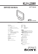 Sony KLV-L23M1 Service Manual