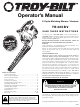 Troy-Bilt TB320BV Operator's Manual