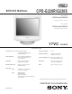 Sony Trinitron CPD-G220R Service Manual