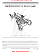 MTD 580 Series Operator's Manual