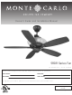 Monte Carlo Fan Company 5RDR Series Owner's Manual And Installation Manual