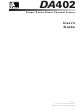 Zebra DA402 User Manual