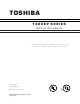 Toshiba 1600EP SERIES Instruction Manual