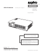 Sanyo PLC-XU75 Service Manual