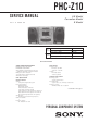 Sony PHC-Z10 Service Manual