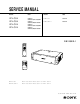Sony VPL-CS4 Service Manual