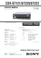 Sony CDX-GT121 Service Manual