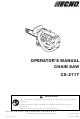 Echo CS-271T Operator's Manual