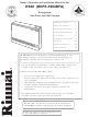 Rinnai ES38 RHFE-1004RFA Owner's Operation And Installation Manual