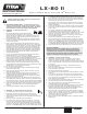 Titan LX-80 II Instruction Sheet