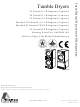Alliance Laundry Systems CHD25G2-CA025L Installation Operation & Maintenance