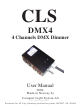 CLS DMX4 User Manual