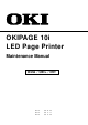 Oki OKIPAGE 10i Maintenance Manual