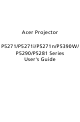 Acer P5271 Series User Manual