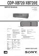 Sony CDP-XB720 Service Manual