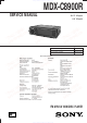 Sony MDX-C8900R Service Manual