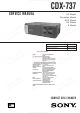 Sony CDX-737 Service Manual